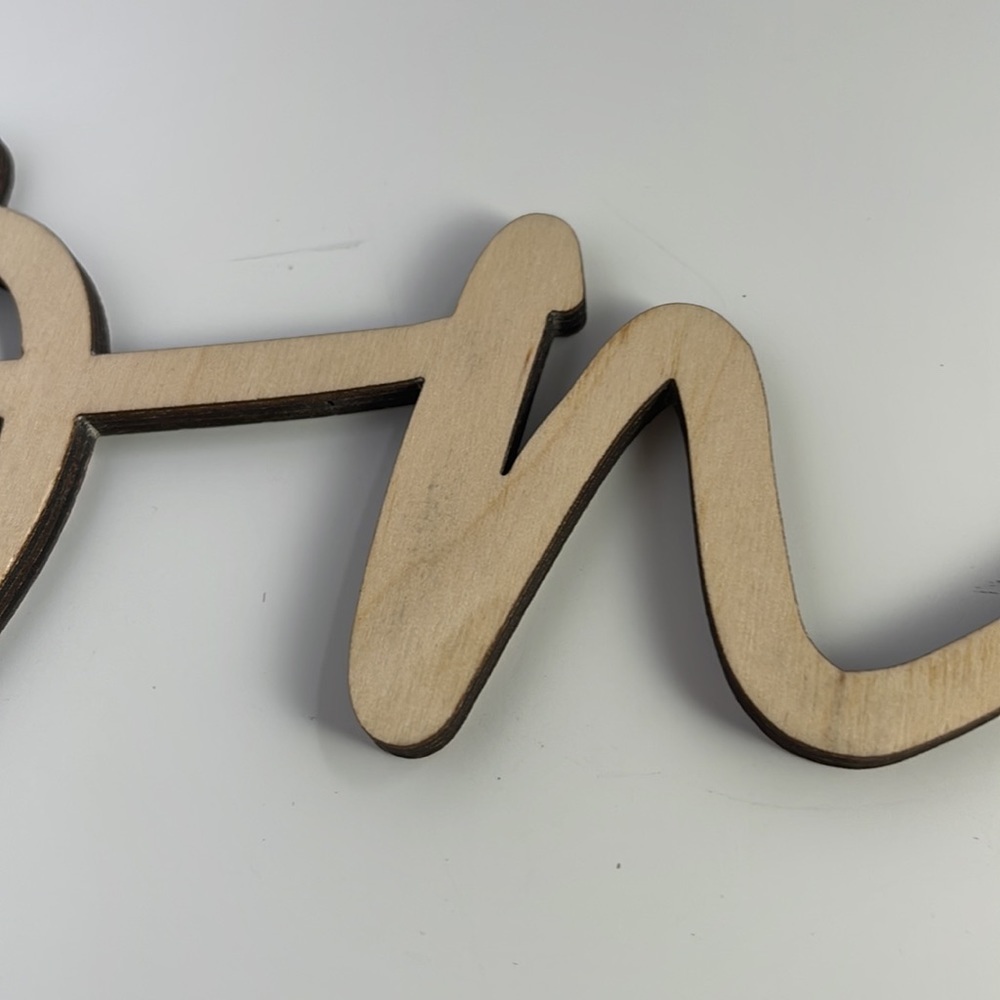 Laser Wood Sign “One” - Picture 6 of 9